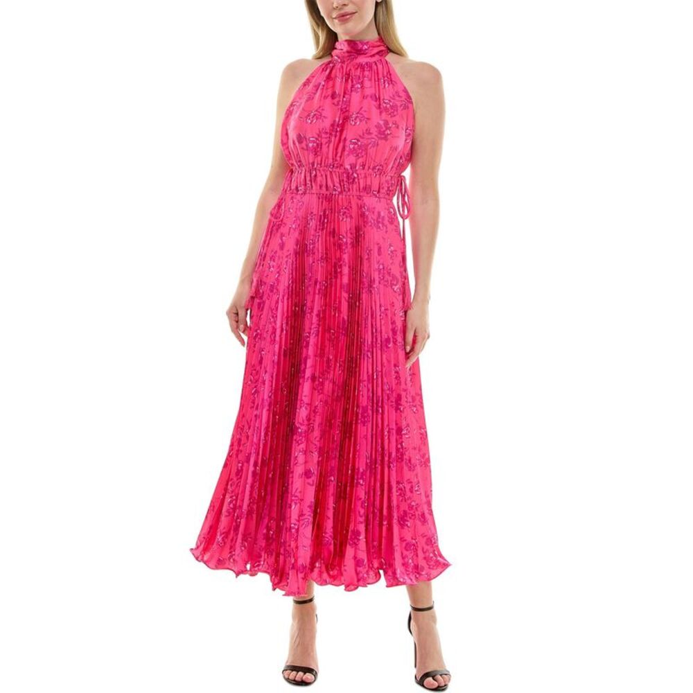 Taylor Womens Mock-Neck Sleeveless Dress 16 Hot Pink/Fuchsia - NWT